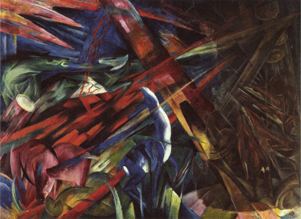 Franz Marc - Tierschicksale (Die Bäume zeigen ihre Ringe, die Tiere ihre Adern)