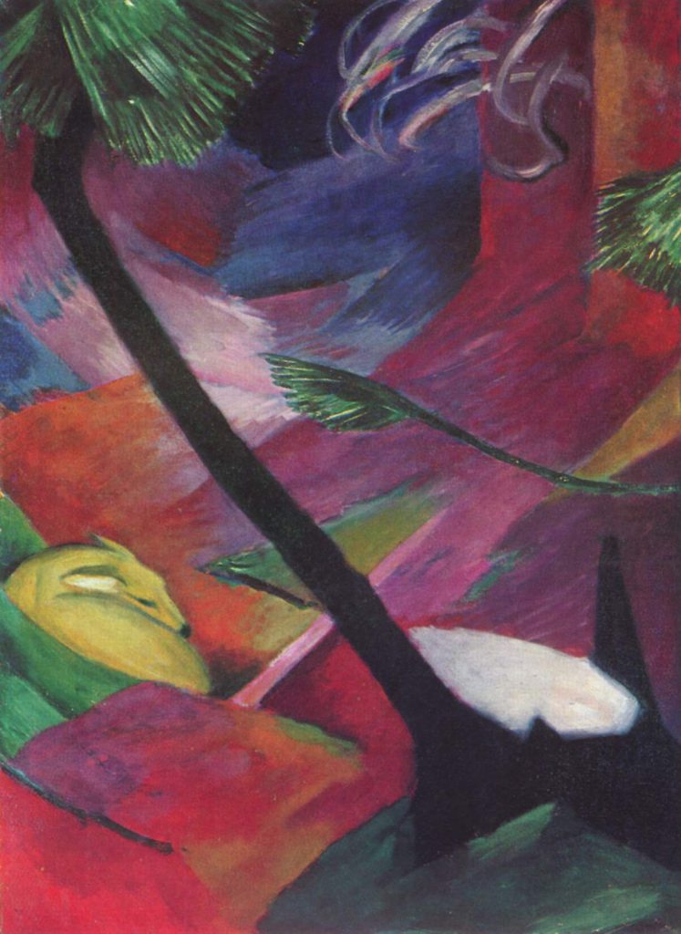 Franz Marc - Reh im Wald II