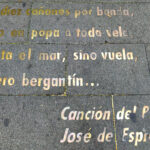 Schriftzug "Canción del Pirata" von José de Espronceda