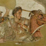 Alexander und Bukephalos bei der Schlacht bei Issos