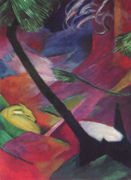 Franz Marc - Reh im Wald II Franz Marc - Reh im Wald II
